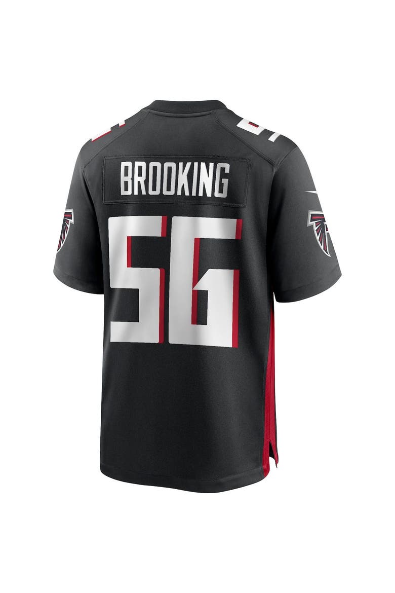 Men's Nike Keith Brooking Black Atlanta Falcons Game Retired Player Jersey, Alternate, color, Black