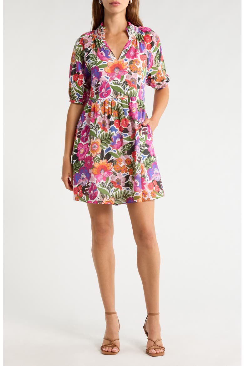 Rendal Floral Babydoll Dress, Main, color, FLORAL-MULTI