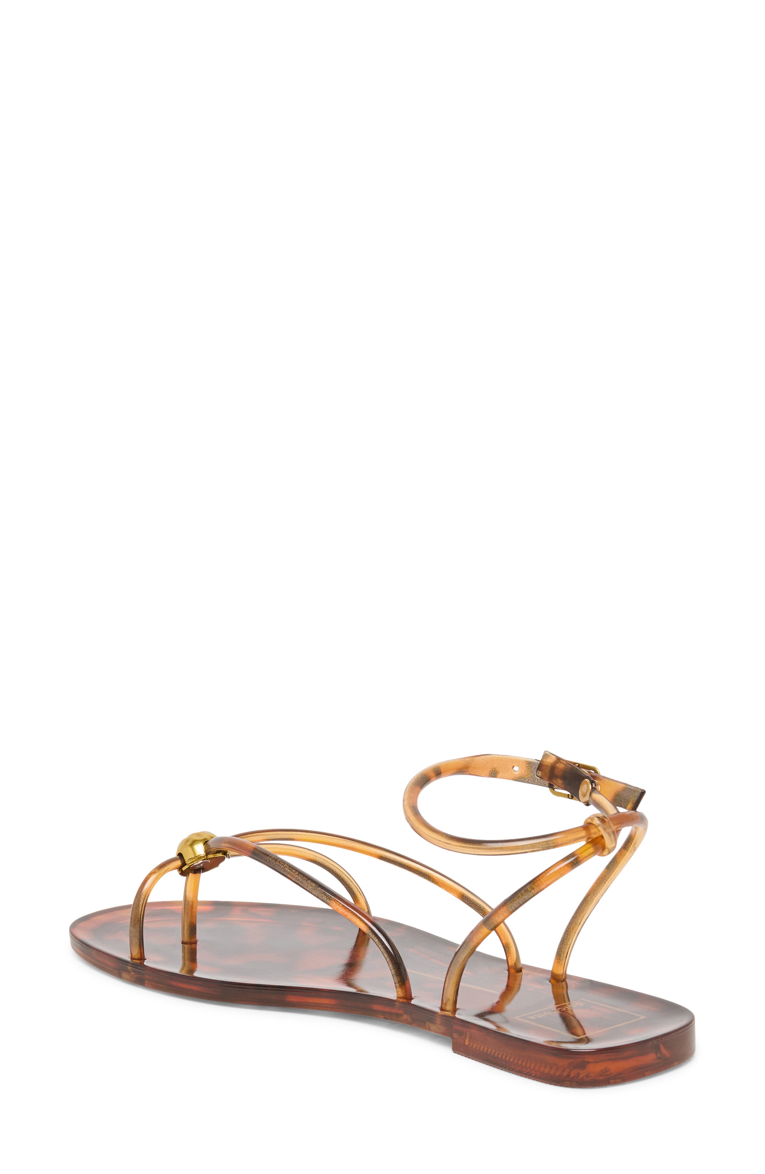 Kenley Ankle Strap Jelly Sandal, Alternate, color, TORTOISE JELLY