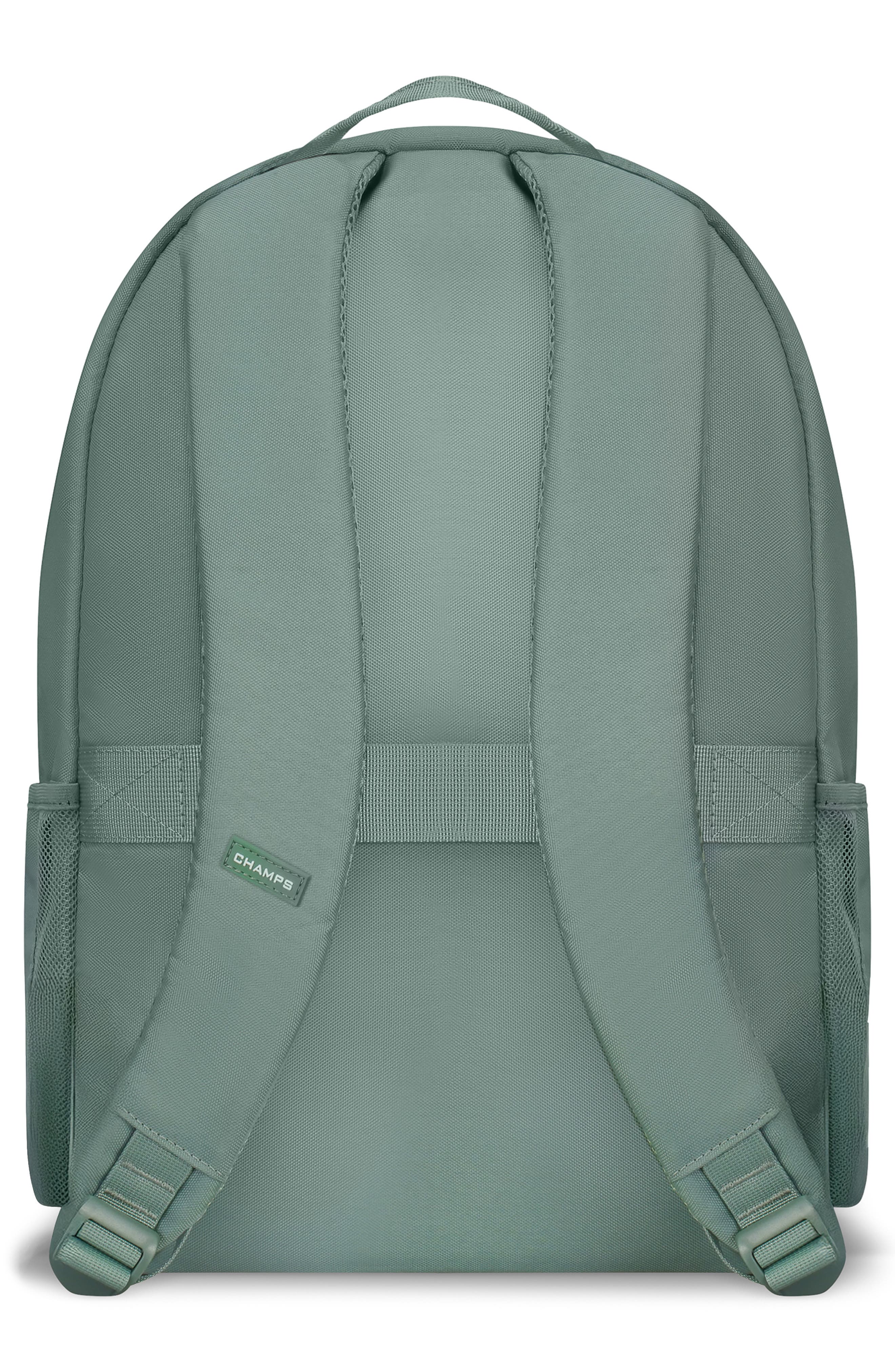Essentials Nylon Backpack, Alternate, color, GREEN