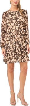 1.STATE Tiered Long Sleeve Dress