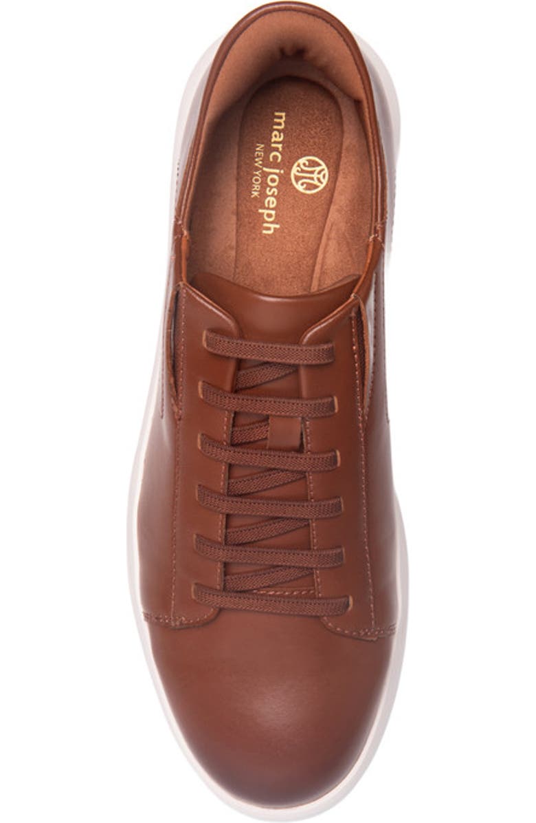 Marc Joseph New York River St Hands-Free Slip On Technology Leather Fashion Sneakers, Alternate, color, Cognac Napa Leather