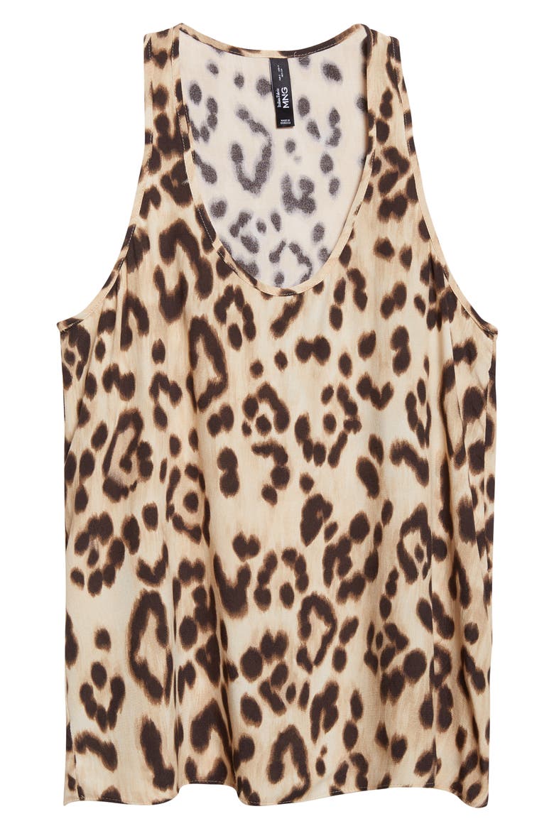 Bernie Leopard Print Tank, Alternate, color, LIGHT BEIGE
