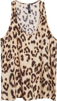 MANGO Bernie Leopard Print Tank