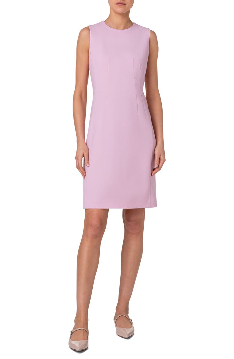 Akris Wool Double Face Crepe Sheath Dress, Main, color,