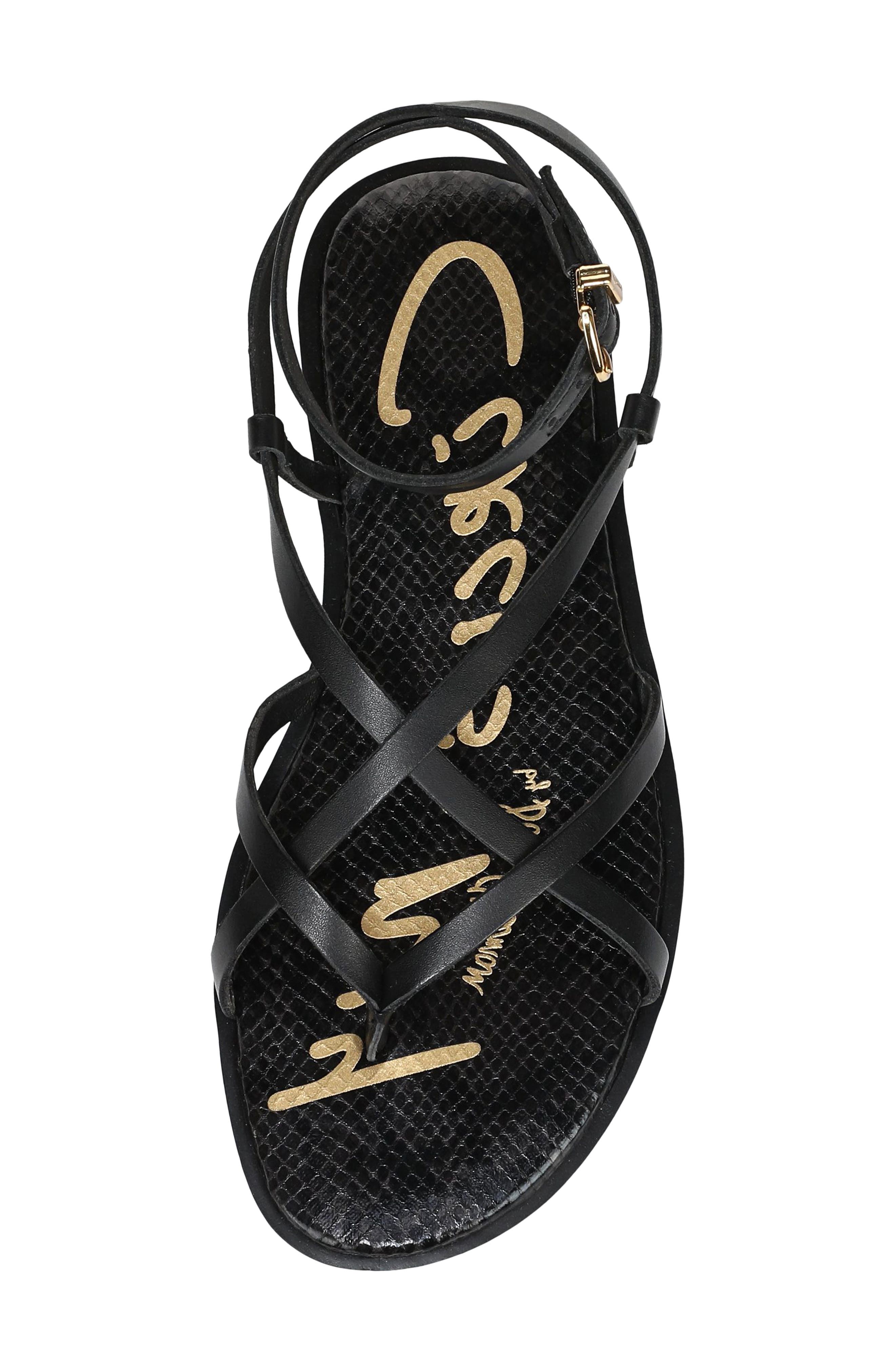 Circus NY by Sam Edelman Dakota Ankle Strap Sandal, Alternate, color, Black