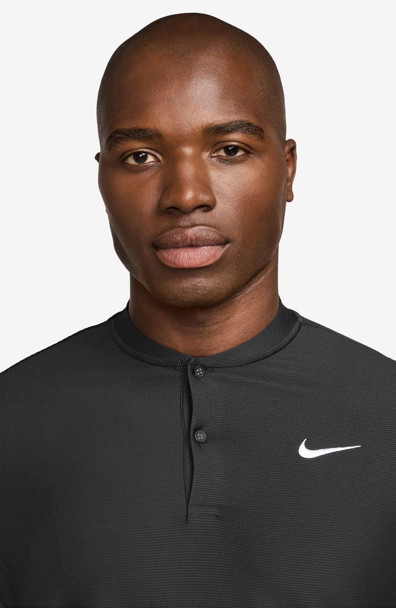 Nike Victory Henley Golf Polo, Alternate, color, Black/ White