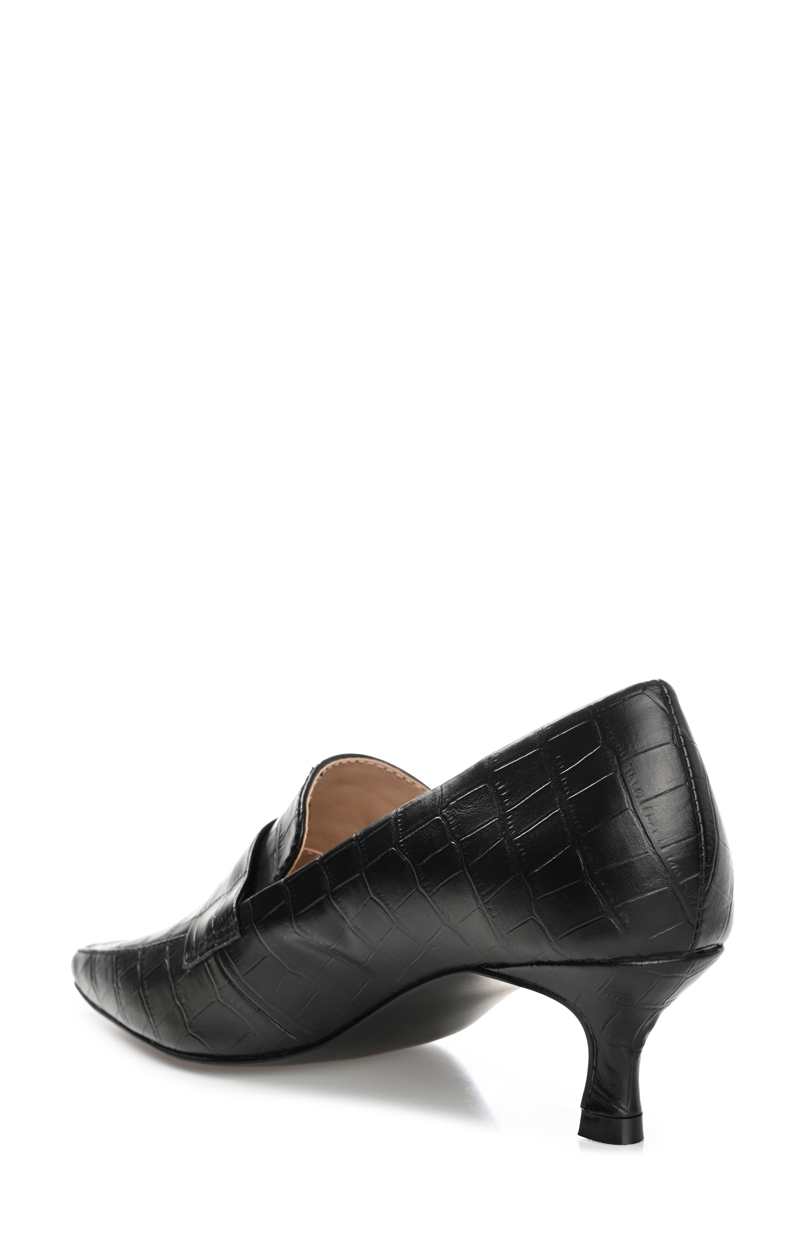 Journee Collection Celina Loafer Pump - Wide Width, Alternate, color, Black