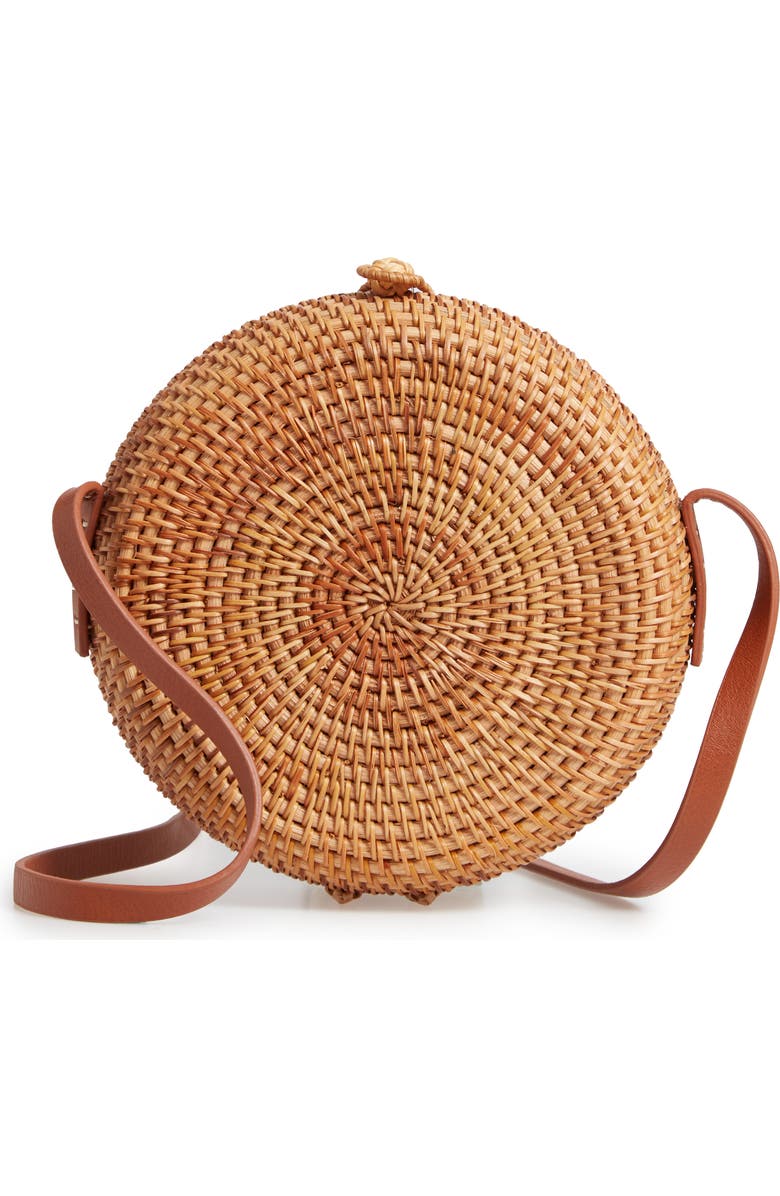 Nordstrom Straw Canteen Crossbody Bag, Main, color,