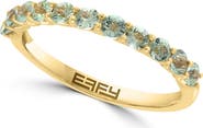EFFY 14k Gold Green Sapphire Band Ring