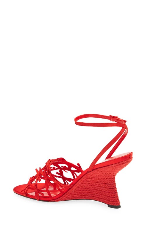Shop Tory Burch Mini Bow Espadrille Ankle Strap Wedge Sandal
