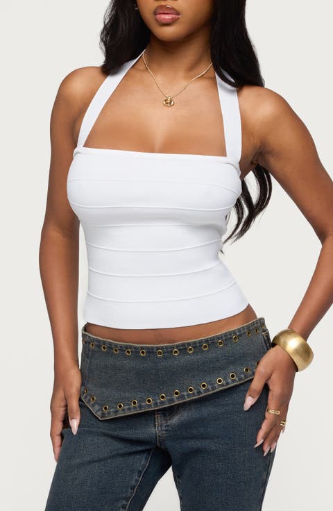 Esmerela Bandage Crop Halter Top
