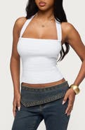 EDIKTED Esmerela Bandage Crop Halter Top