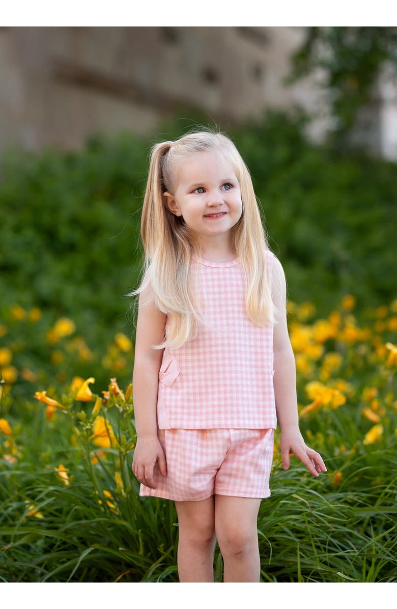 Mabel + Honey Pink Plaid Perfection Sleeveless Two Piece Set, Alternate, color, Pink