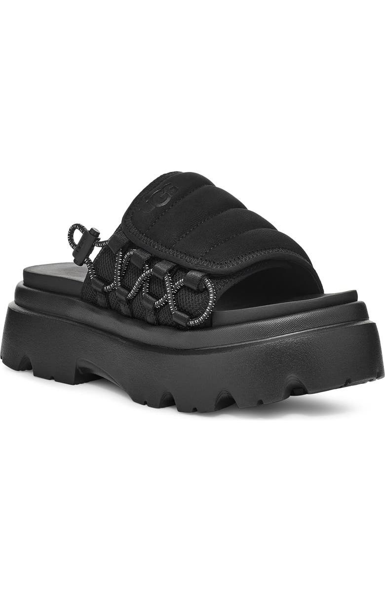 UGG<sup>®</sup> Callie Platform Sandal, Main, color, Blk