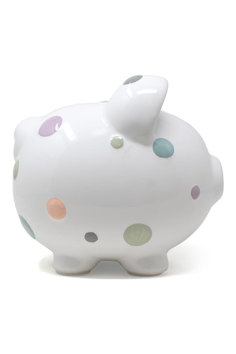 Pastel Polka Dot Piggy Bank, Alternate, color, NO COLOR