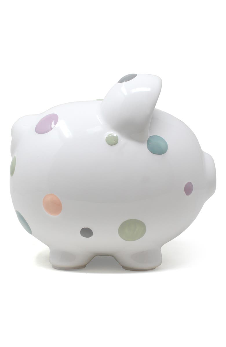 Child to Cherish Pastel Polka Dot Piggy Bank, Alternate, color,