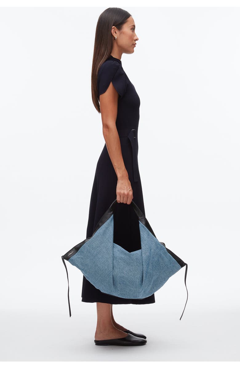 3.1 Phillip Lim Denim Luna Medium Bag, Alternate, color, Indigo