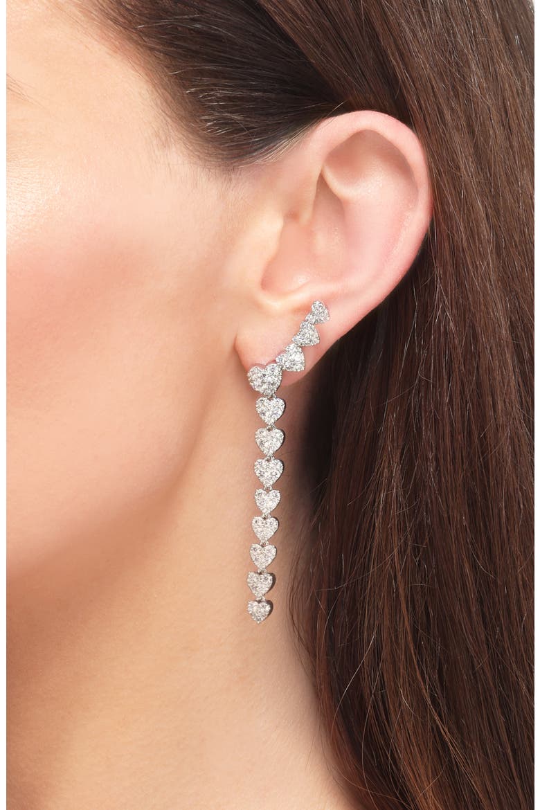 Heart Stud Earrings, Alternate, color, GOLD