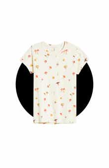 Allover Mushroom Cotton Graphic T-Shirt