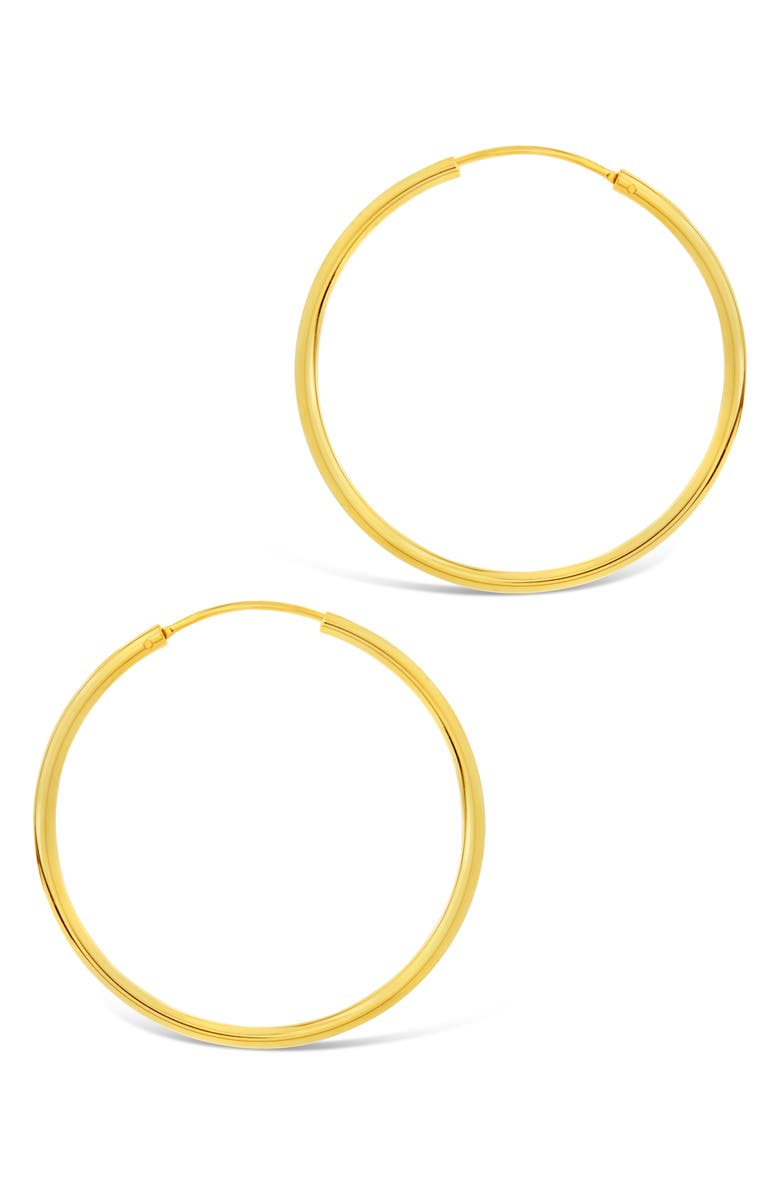 Sterling Forever Lucy Huggie Hoop Earrings, Alternate, color, Gold
