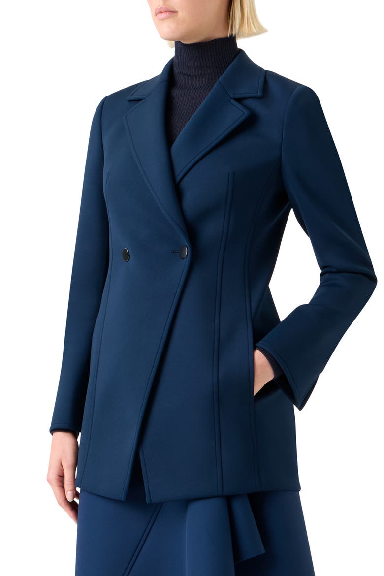 Duska Techno Neoprene Jacket, Alternate, color, DENIM BLUE