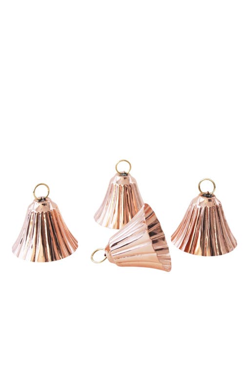 Coppermill Kitchen Vintage Inspired Copper Bell Ornaments In Copper