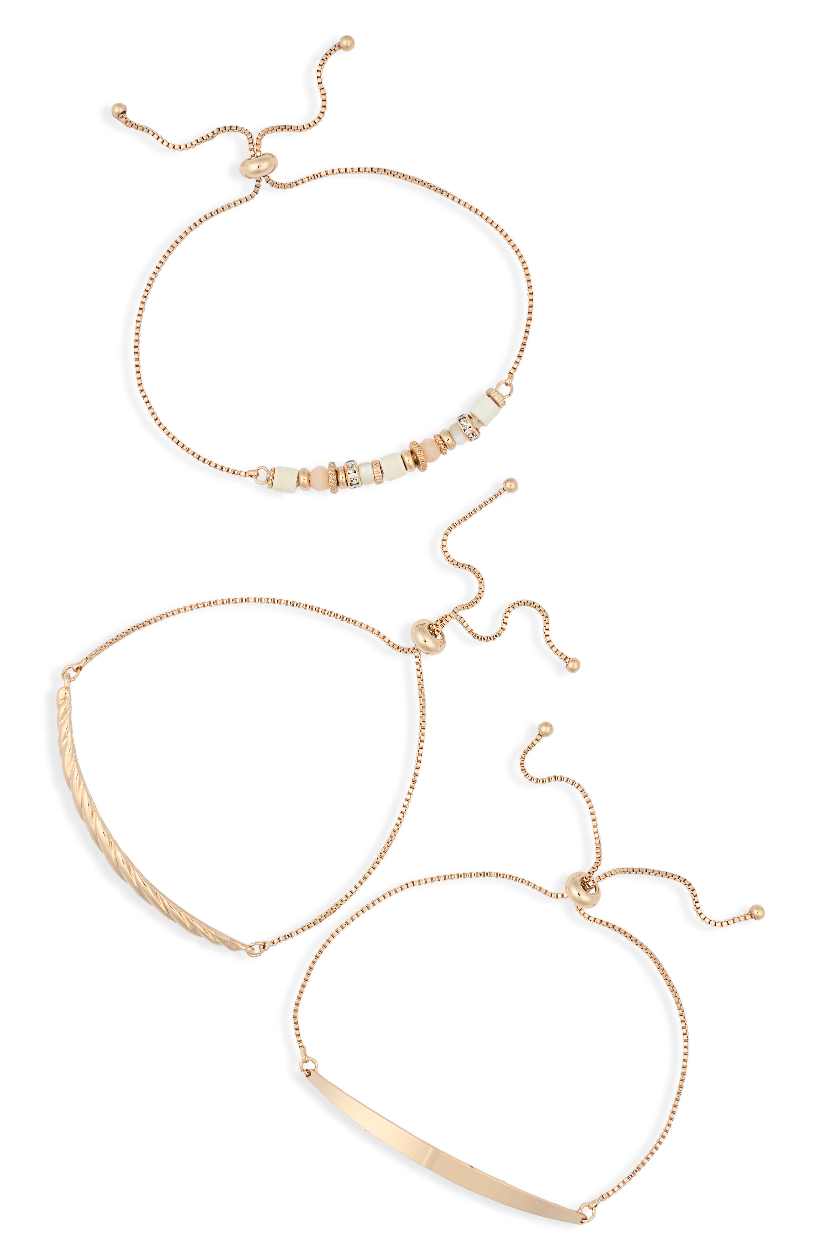 NORDSTROM RACK Slider Chain Bracelet