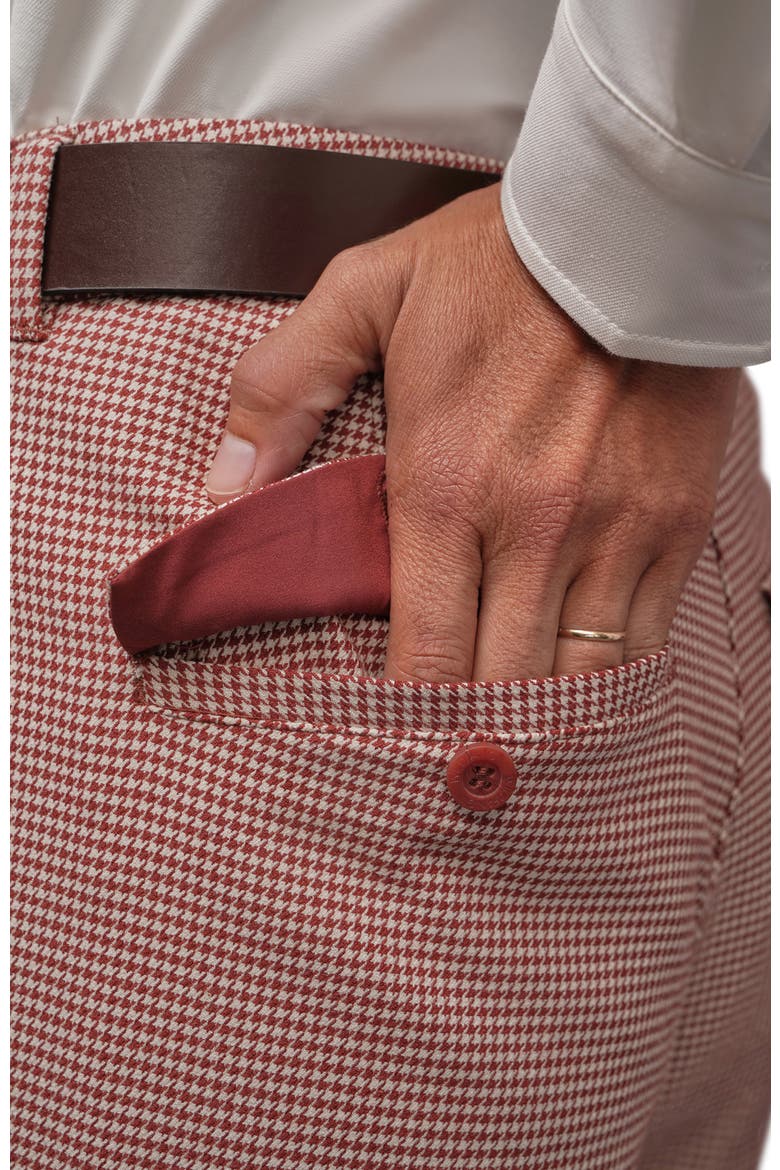 The Empower Houndstooth Trouser, Alternate, color, CINNAMON/OAT