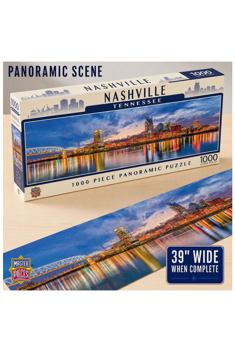 Nashville 1000pc Panoramic Puzzle, Alternate, color, Multicolor