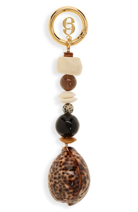 Cypra Stone & Shell Bag Charm