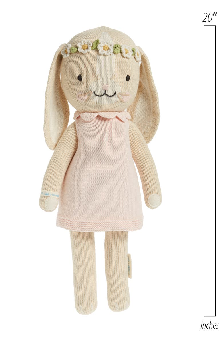 cuddle+kind cuddle + kind Blush Hannah the Bunny Stuffed Animal, Alternate, color, Pink