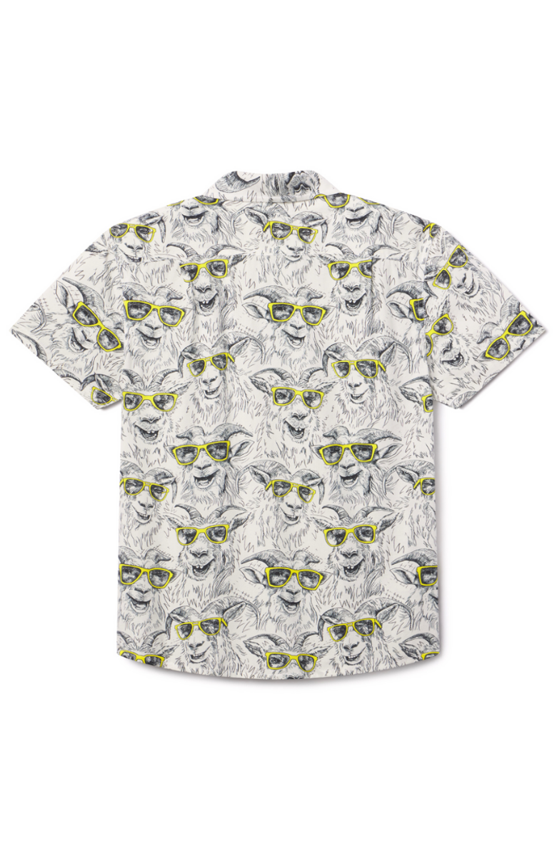 Baja Llama Mountain Goat - 7-Seas Button Up, Alternate, color, White