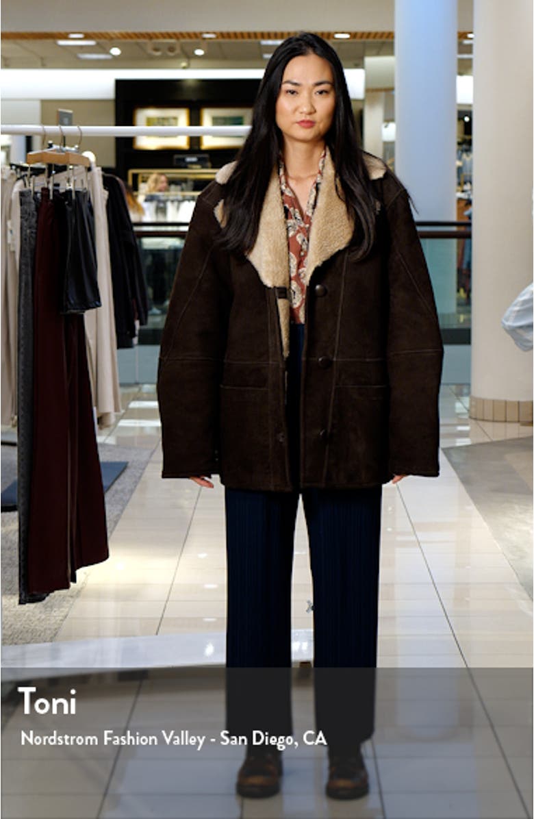 Veda Luca Shearling Jacket, sales video thumbnail