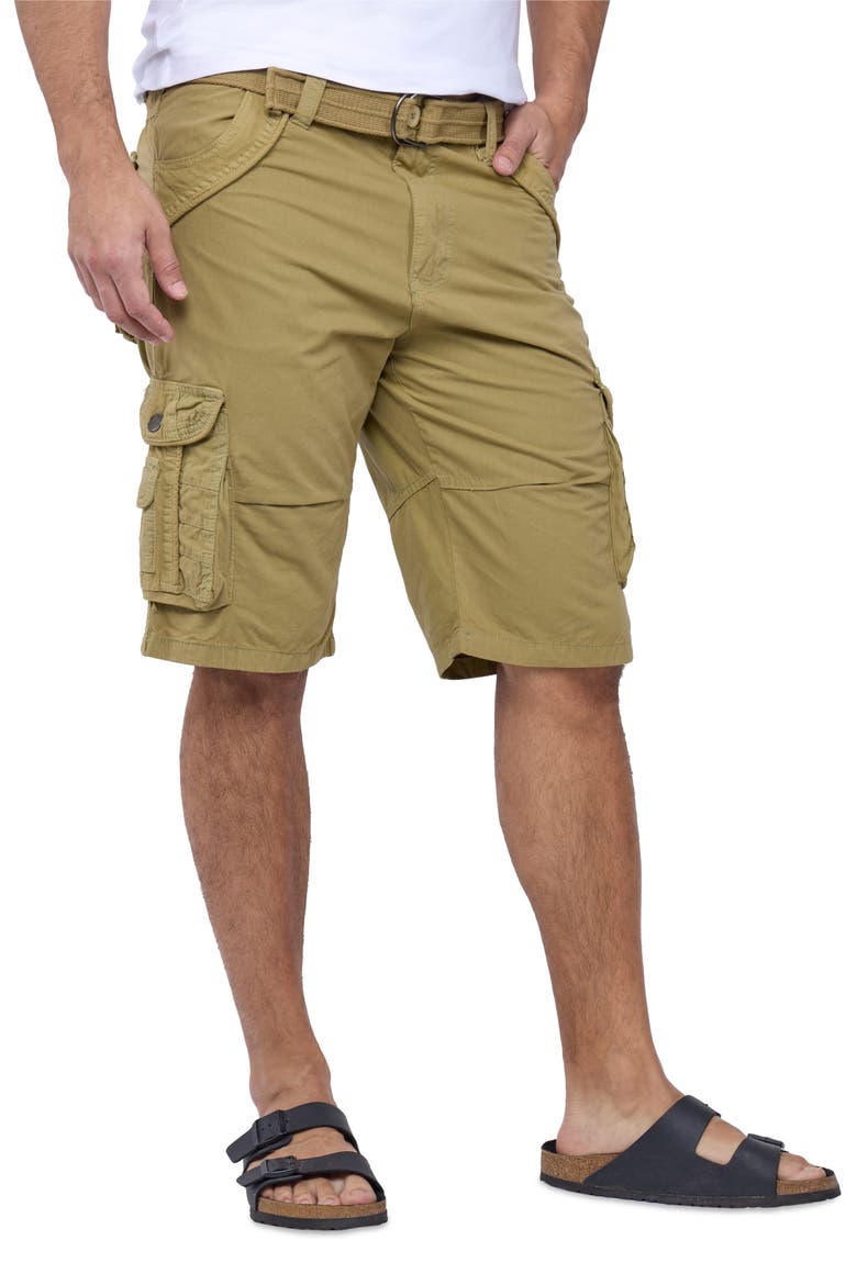 Belted Bermuda Cargo Shorts, Alternate, color, NEW KHAKI