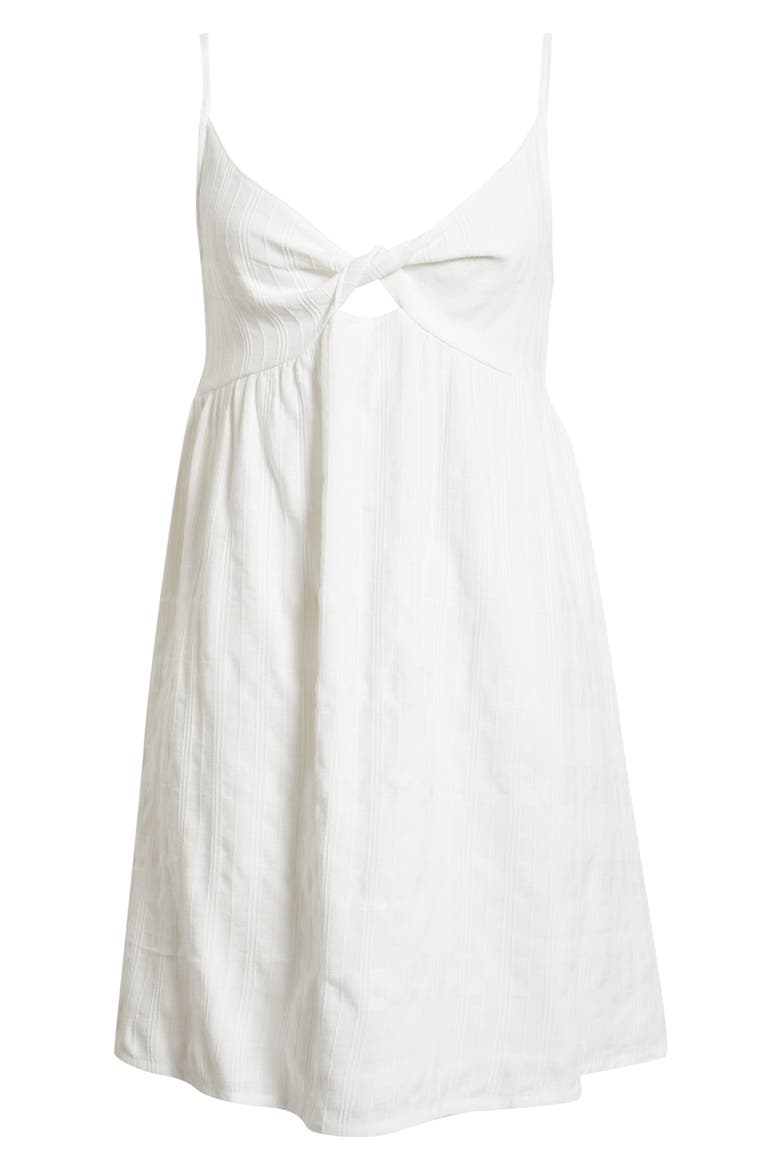 Catalina Island Stripe Minidress, Alternate, color, OPTICAL WHITE