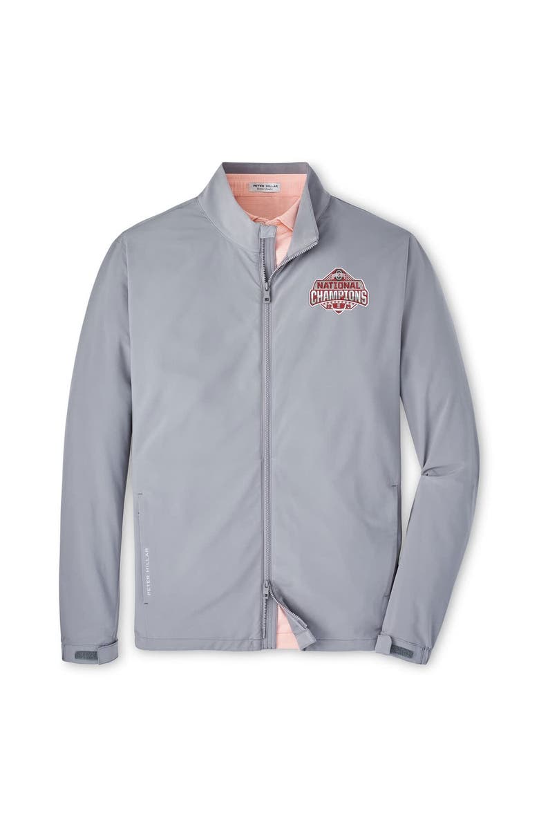 Peter Millar Men's Peter Millar Gray Ohio State Buckeyes College Football Playoff 2024 National Champions Dunes Full-Zip Jacket, Main, color, 