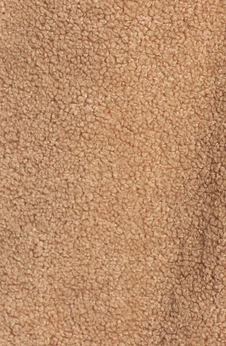 Kensie Teddy Bear Notch Collar Faux Fur Coat, Alternate, color,