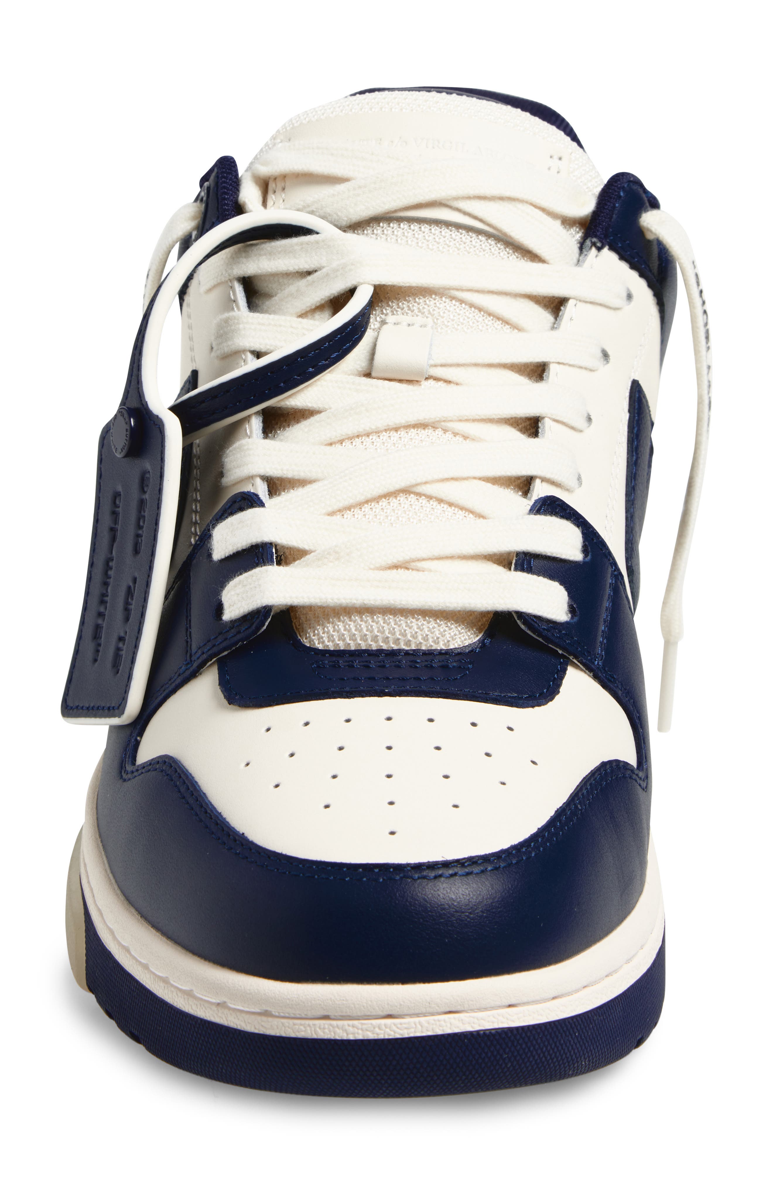 Off-White Out of Office Low Top Sneaker, Alternate, color, Off White - Petrol Blue