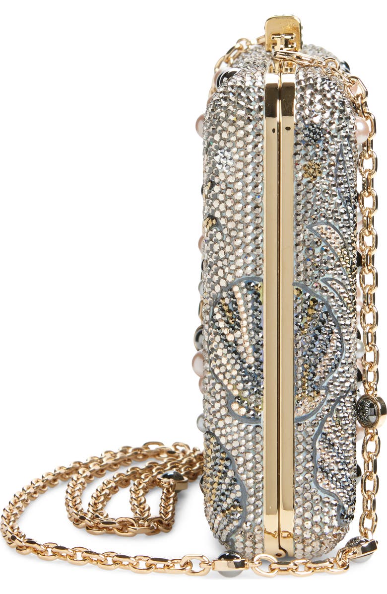 JUDITH LEIBER COUTURE Shelby Slim Slide Clutch, Alternate, color, Champagne Venus Mult