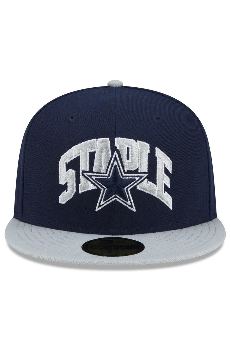 New Era x Staple Men's New Era Navy/Gray Dallas Cowboys NFL x Staple Collection 59FIFTY Fitted Hat, Alternate, color, Navy