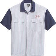 Brixton Builders Olson Stripe Button-Up Shirt