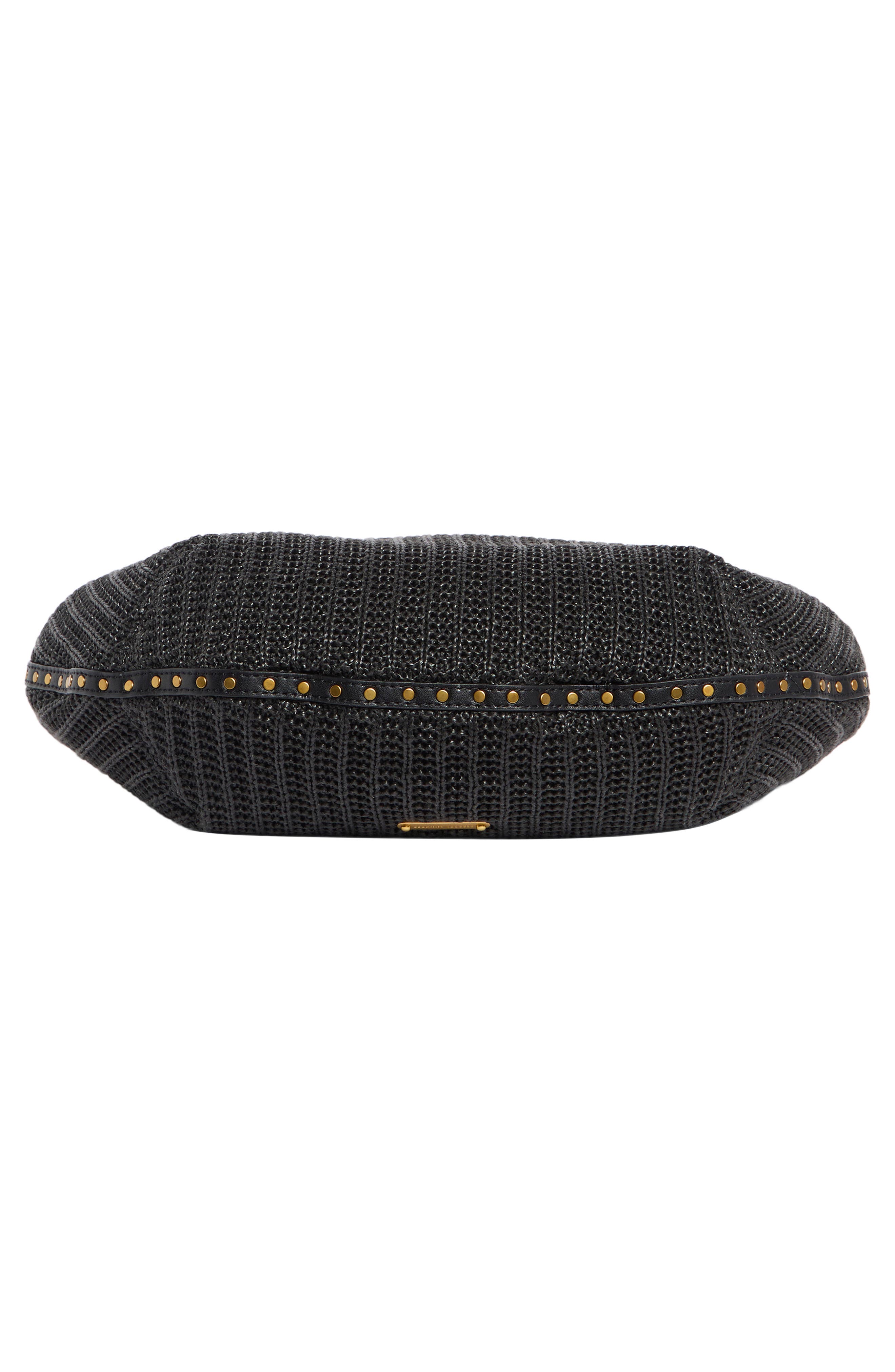 Rebecca Minkoff Darren Crescent Hobo Bag, Alternate, color, Black