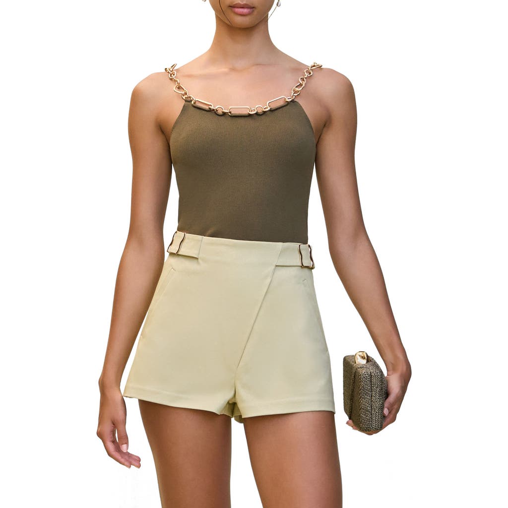 Cult Gaia Kassandra Chain Strap Camisole In Green