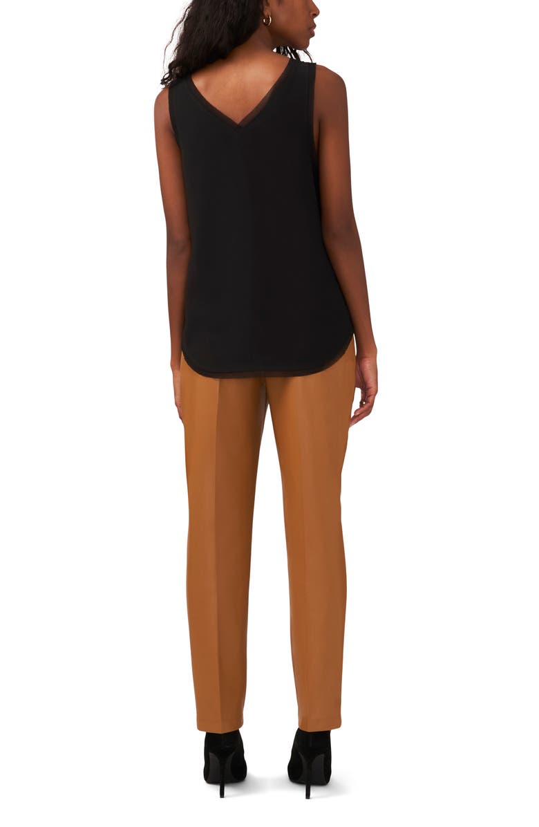 Halogen<sup>®</sup> Raw Edge Tank, Alternate, color, Rich Black 060