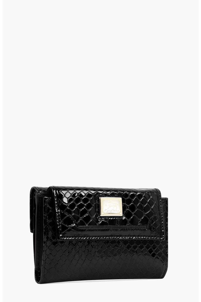 Gallop 202 Patent Leather Wallet, Alternate, color, Black