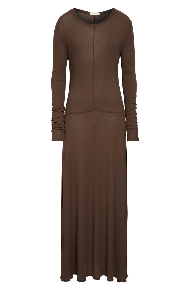 Diotima Veil Long Sleeve Cotton Knit Dress, Alternate, color, Shale