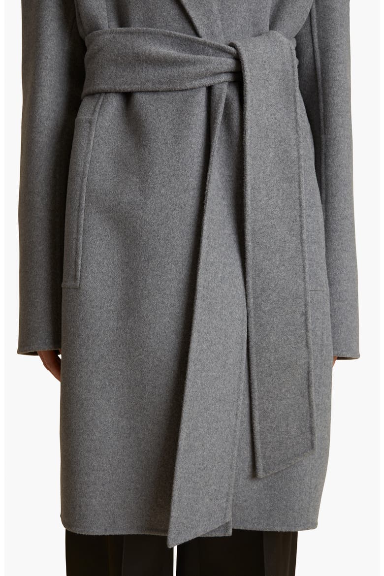 Annly Wool Wrap Coat, Alternate, color, GREY MELANGE