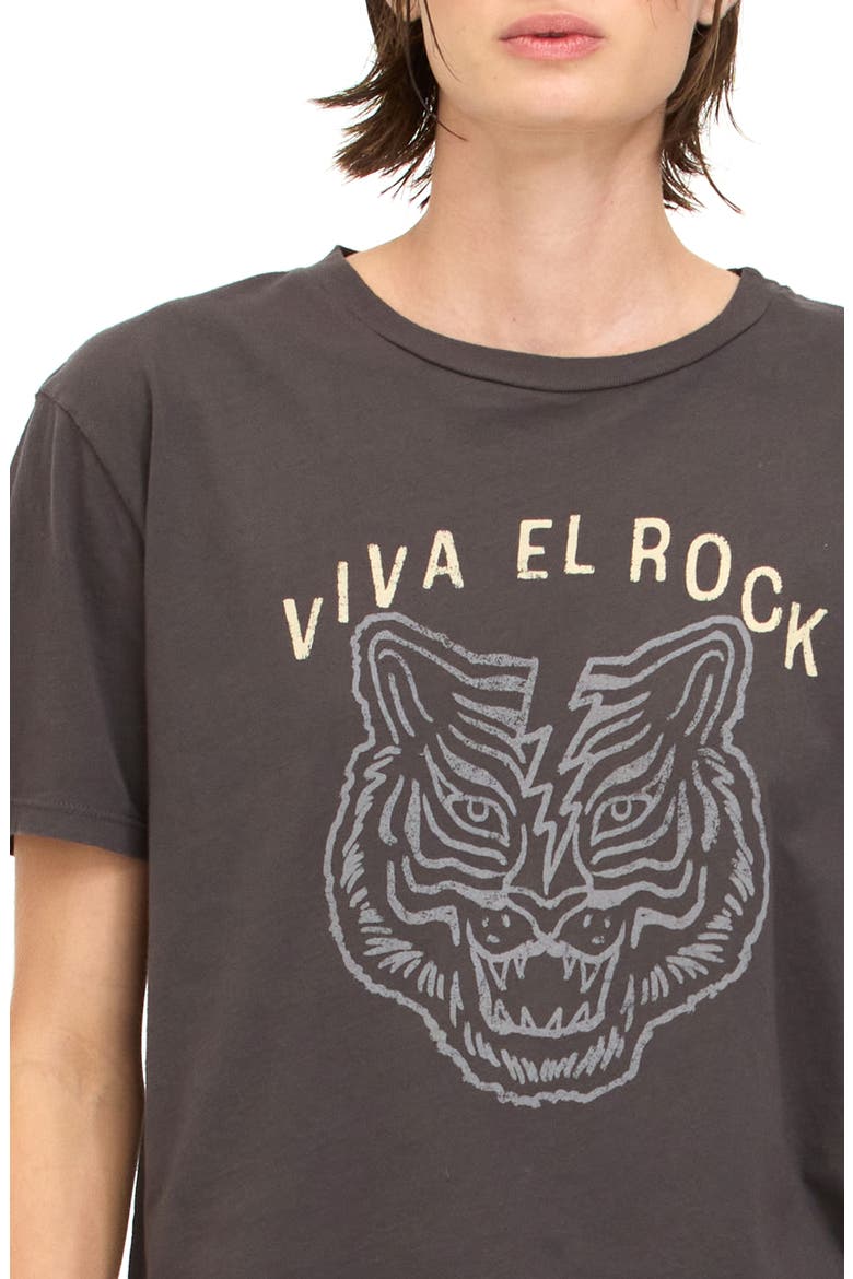 Viva El Rock Crop Graphic T-Shirt, Alternate, color, VINTAGE BLACK
