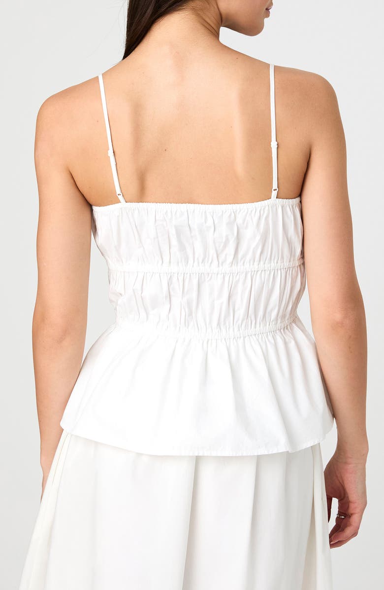 French Connection Cotton Peplum Camisole, Alternate, color, Summer White